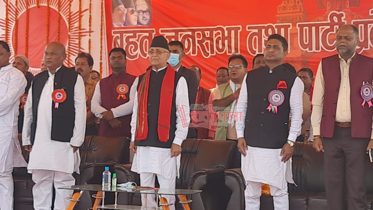 ओली मधेश बिरोधी हो भनेर हल्ला चलाइयो : अध्यक्ष ओली