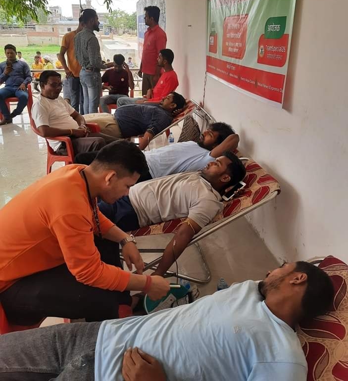 टिम स्पेसल २६ को आयोजना ३९ जना द्वारा रक्तदान