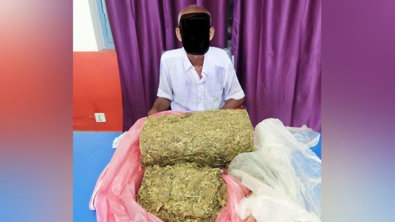 ४ किलो लागूऔषध गाँजासहित ६८ वर्षीय वृद्ध पक्राउ