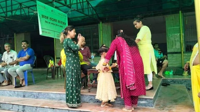 मन्दिरमा आउने भक्तजनसंग श्रावण  सद्भाव कार्यक्रम मनाइयो ।