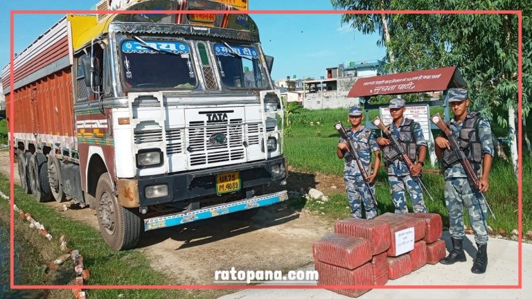 भारतीय गाडीबाट भारी मात्रामा लागू औषध गाँजा बरामद