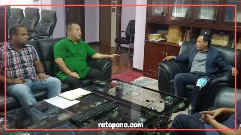 वीरगञ्जको विद्युतीय समस्या समाधानका लागि मेयर सिंह र घिसिङ बिच छलफल ।