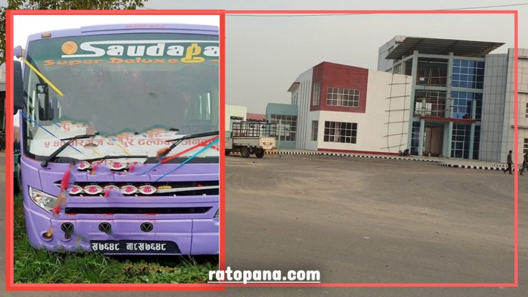 चोरी भएको यात्रुवाहक बस भेटियो, सहचालकलाई नियन्त्रण