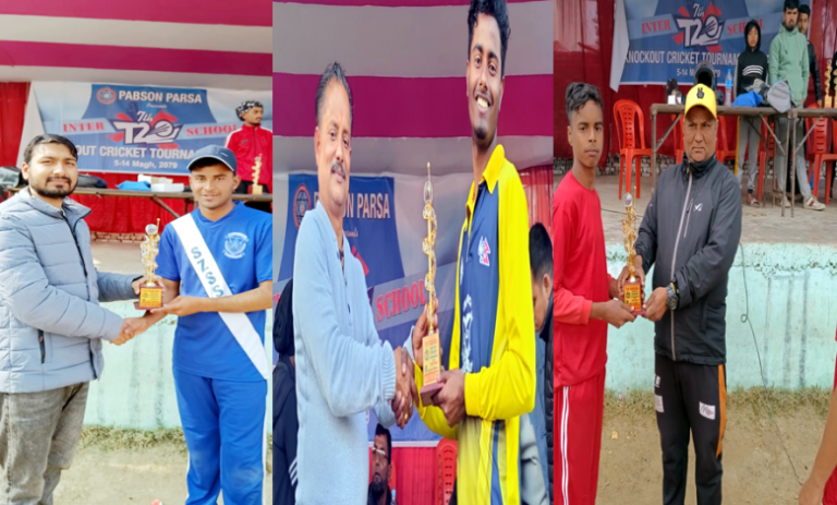 सातौं प्याब्सन टी–२० किक्रेटमा पहिलो आदर्श, दोस्रो साउथ जोन र गौतम विजयी