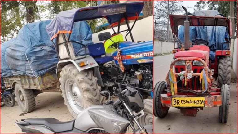 बिल विजकभन्दा बढी समान सहित दुईवटा ट्रयाक्टर प्रहरी नियन्त्रणमा
