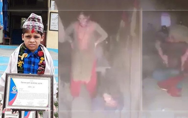 सासू कुट्ने बुहारीलाई तीन महिना कैद, भिडियो खिच्ने नाति सम्मानित