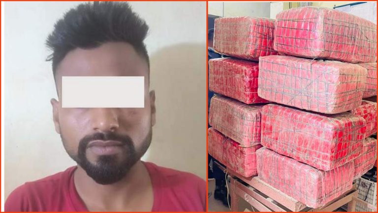 हवाई फायर गरि दुई क्विन्टल बढी लागूऔषध गाँजा सहित एक युवक पक्राउ
