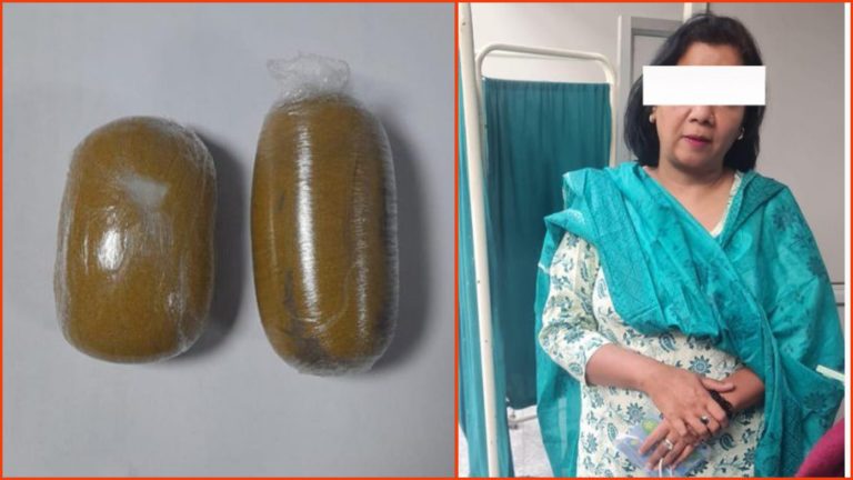 विमानस्थलमा भारतीय महिलाले लुकाएर राखेको अवस्थामा सुन बरामद