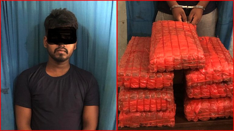 गाई गोठबाट २२ किलो लागु औषध गाँजा बरामद, युवक पक्राउ