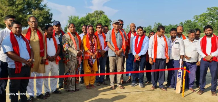 प्रसौनीमा अध्यक्ष कप क्रिकेट प्रतियोगिता सुरु, जैसवालले गरे उद्घाटन