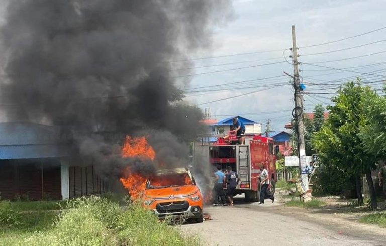 आगजनी भएको गाडी रेलमार्ग सर्भेलाई नभई गुगल म्यापका लागि आएको थियो