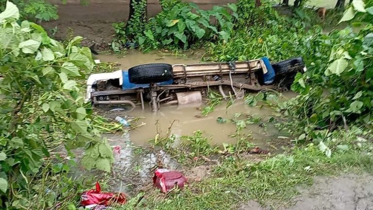 जन्ती बोकेको जीप दुर्घटना हुँदा ७ वर्षीया बालिकासहित २ जनाको मृत्यु