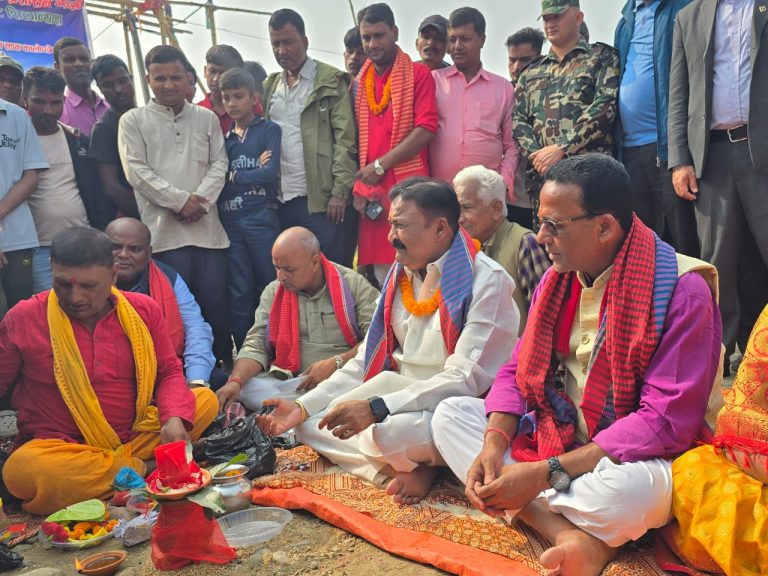 गोविन्दपुर हुँदै हस्वा जाने सडकको शिलन्यास