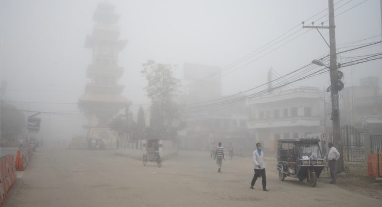 तराईका केही भूभागमा हुस्सु र कुहिरो