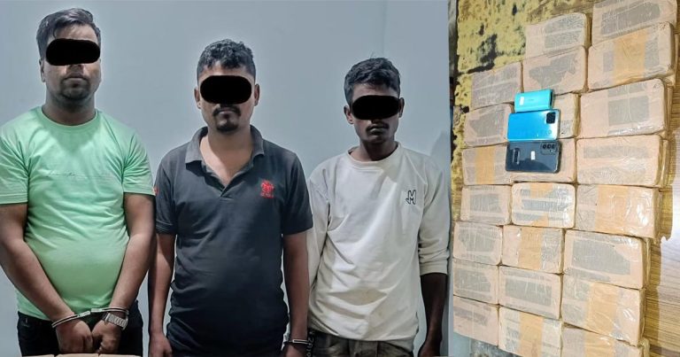 लागुऔषध चरेशसहित तीन जना पक्राउ