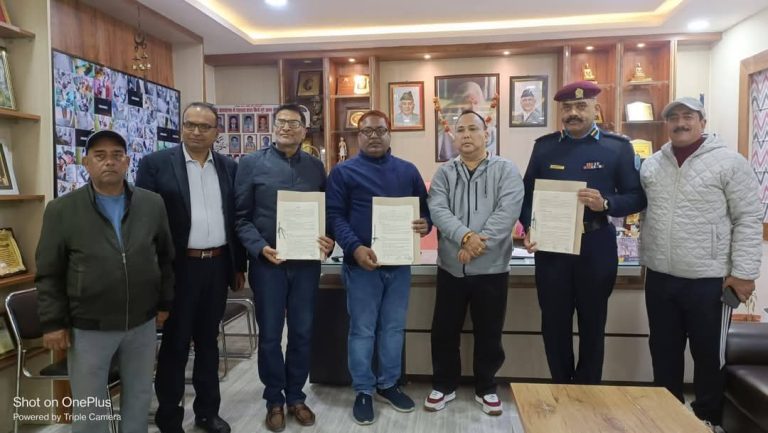 वीरगञ्जमा सिसिटिभी क्यामेरा जडान गर्न तीनपक्षीय सम्झौता