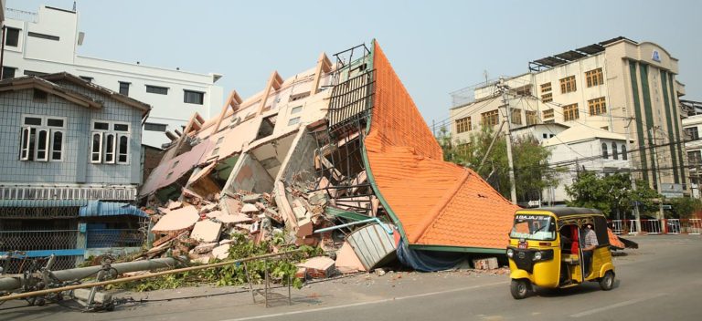 म्यान्मार भूकम्पः मृत्यु हुनेको सङ्ख्या एक हजार ६४४ पुग्यो