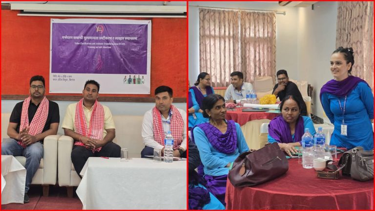 वीरगञ्जमा युवाको युथ एक्सेस परियोजनाअन्तर्गत चार दिने गर्भपतन सम्बन्धी तालिमको शुभारम्भ