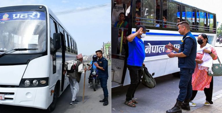 संकटको समयमा सेवामा समर्पित प्रहरी : जनताको यात्री बनेर साथ