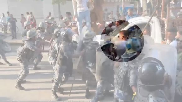 धार्मिक उत्सवमा हिंसात्मक मोड : वीरगंजमा प्रहरी किच्ने गरी गाडी हुइक्याउने प्रयास