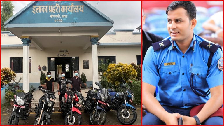 मिश्रको नेतृत्वमा मोटरसाइकल चोरीमा संलग्न गिरोह पक्राउ, ५ वटा मोटरसाइकल बरामद