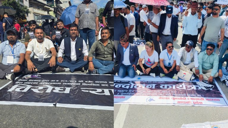 सुनचाँदी व्यवसायी र कालिगढहरुको काठमाडौंमा सरकारविरुद्ध प्रदर्शन, पर्साबाट उल्लेख्य सहभागिता