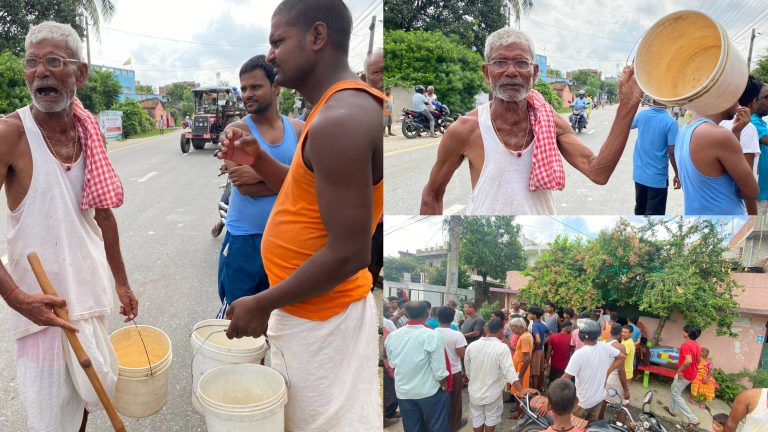 परवानीपुर–५ मा पानी संकट चुलियो: स्थानीयले खाली बाल्टिनसहित जनप्रतिनिधिको घरअगाडि गरे प्रदर्शन