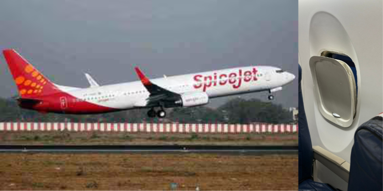 जब उडिरहेका बेला स्पाइसजेट विमानको झ्याल खुल्यो…