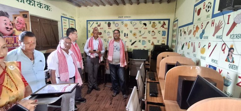 वीरगंजको सोलकपुर र मनमिश्र विद्यालयमा कम्प्युटर ल्याब सञ्चालनमा