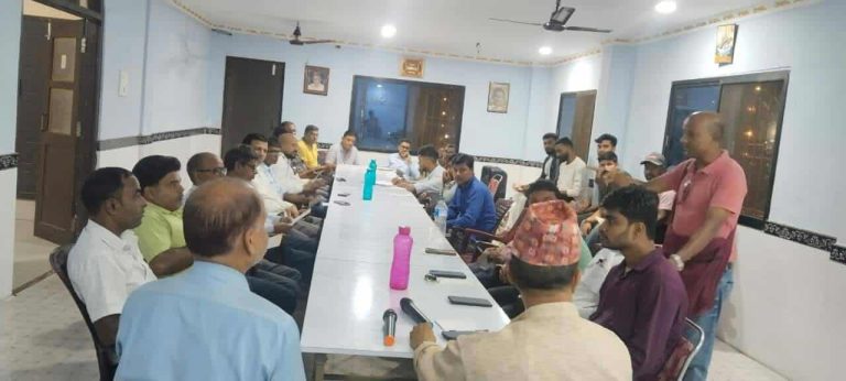 वीरगन्जमा हिन्दु राष्ट्र स्वाभिमान जागरण अभियान सम्बन्धी तयारी बैठक सम्पन्न