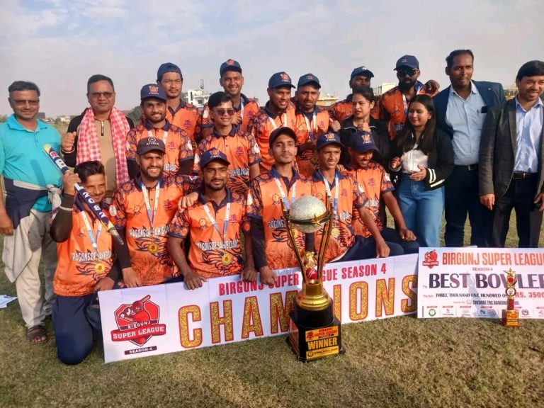 बीरगन्ज सुपर लिग ४ : ड्रेगन अफ साहिब दरबार लगातार दोस्रोपटक च्याम्पियन