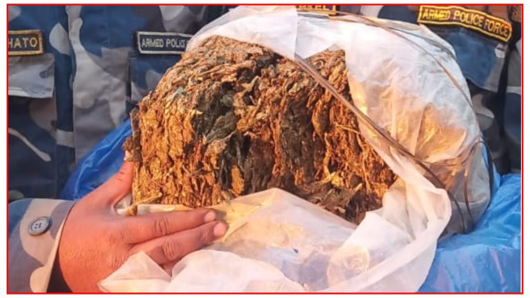 पर्सामा सशस्त्र प्रहरीद्वारा १० के.जि. गाँजा बरामद
