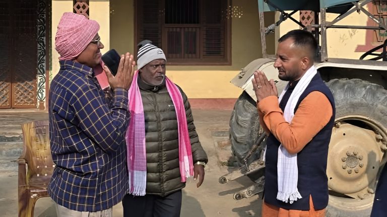 पर्सा–३ मा पाण्डेयको दौडधूप जारी, लहावरथकरि र मैनपुरमा मतदाता भेटघाट