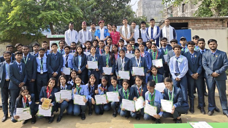 बीपीएस +2 कलेजमा खेलकुद सप्ताह २०८२ को पुरस्कार वितरण समारोह सम्पन्न