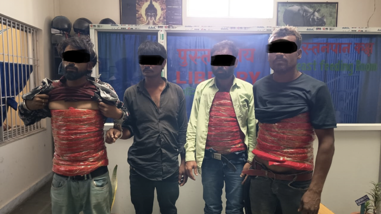 वीरगञ्जमा गाँजासहित ४ जना भारतीय पक्राउ