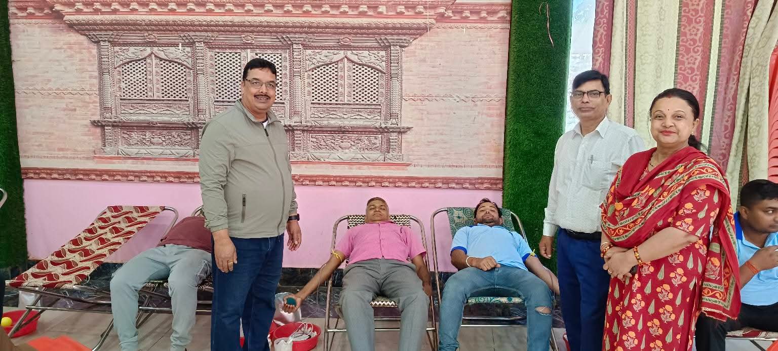 रगत अभाव टार्न वीरगञ्जमा रास्वपाको पहल, १११ जनाले गरे रक्तदान