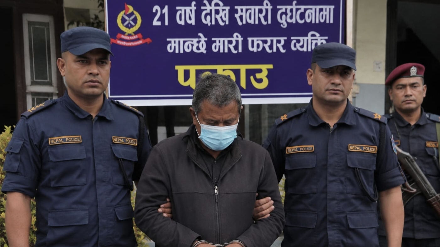 २१ वर्षदेखि फरार सवारी ज्यान मुद्दाका अभियुक्त पक्राउ