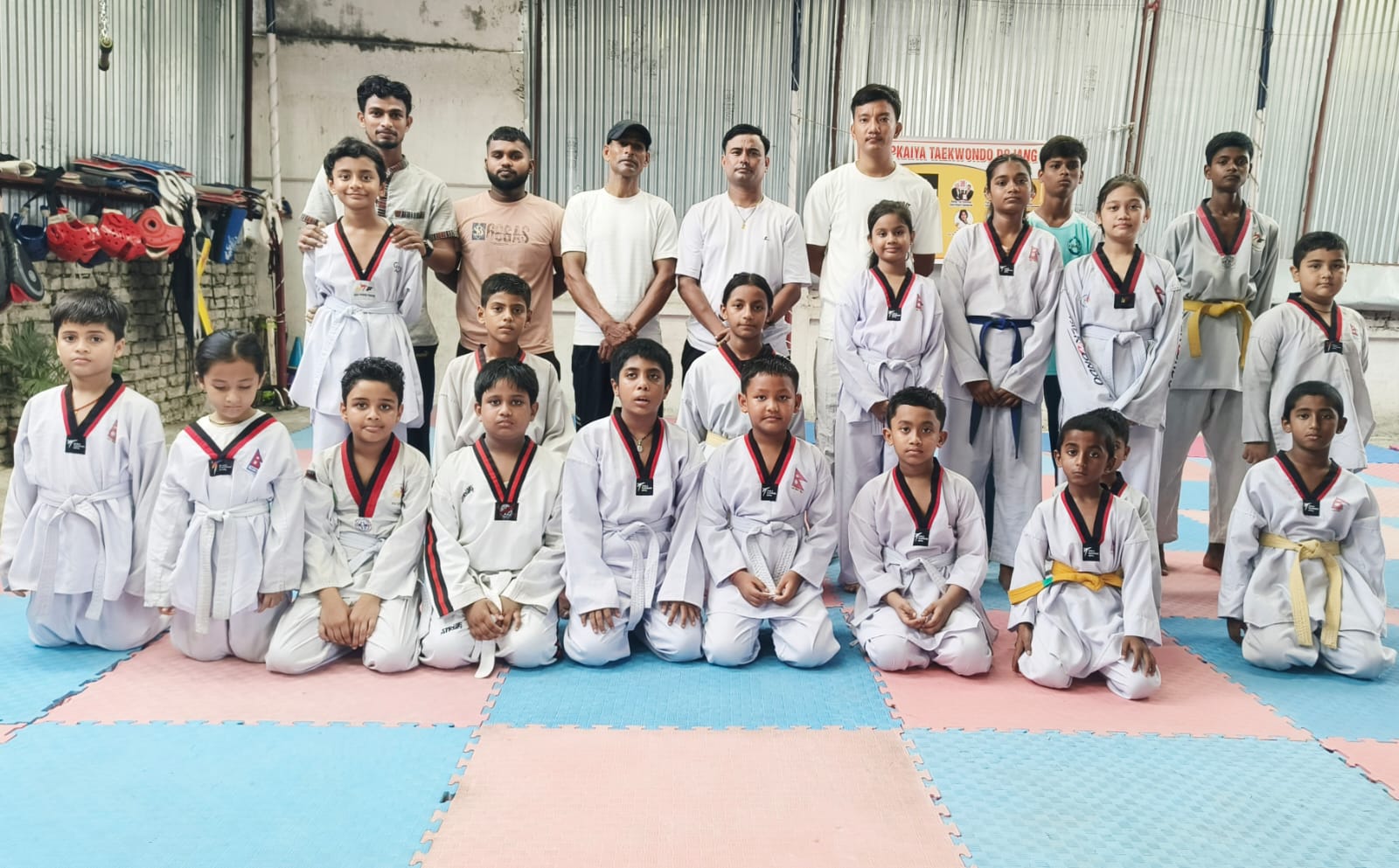 छपकैया तेक्वान्दो डोजाङमा बेल्ट ग्रेडिङ, १५ खेलाडी स्तरोन्नत