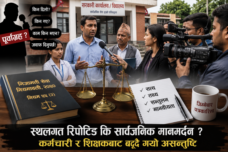 ‘स्थलगत रिपोर्टिङ’ कि सार्वजनिक मानमर्दन? कर्मचारी र शिक्षकबाट बढ्दै असन्तुष्टि