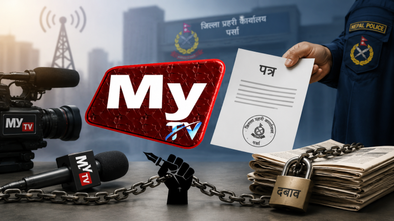 प्रहरीले माई टिभीलाई पत्र काटेपछि पत्रकार महासंघ पर्साको आपत्ति