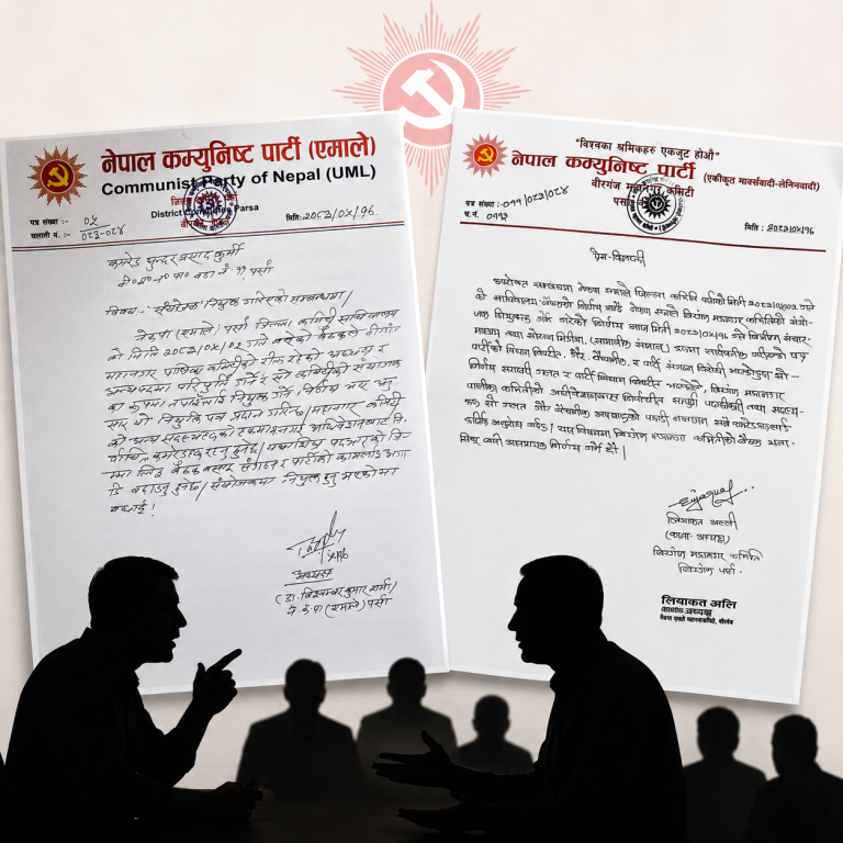 एमाले पर्सामा नेतृत्व मनोनयन प्रकरणले चर्कायो आन्तरिक मतभेद