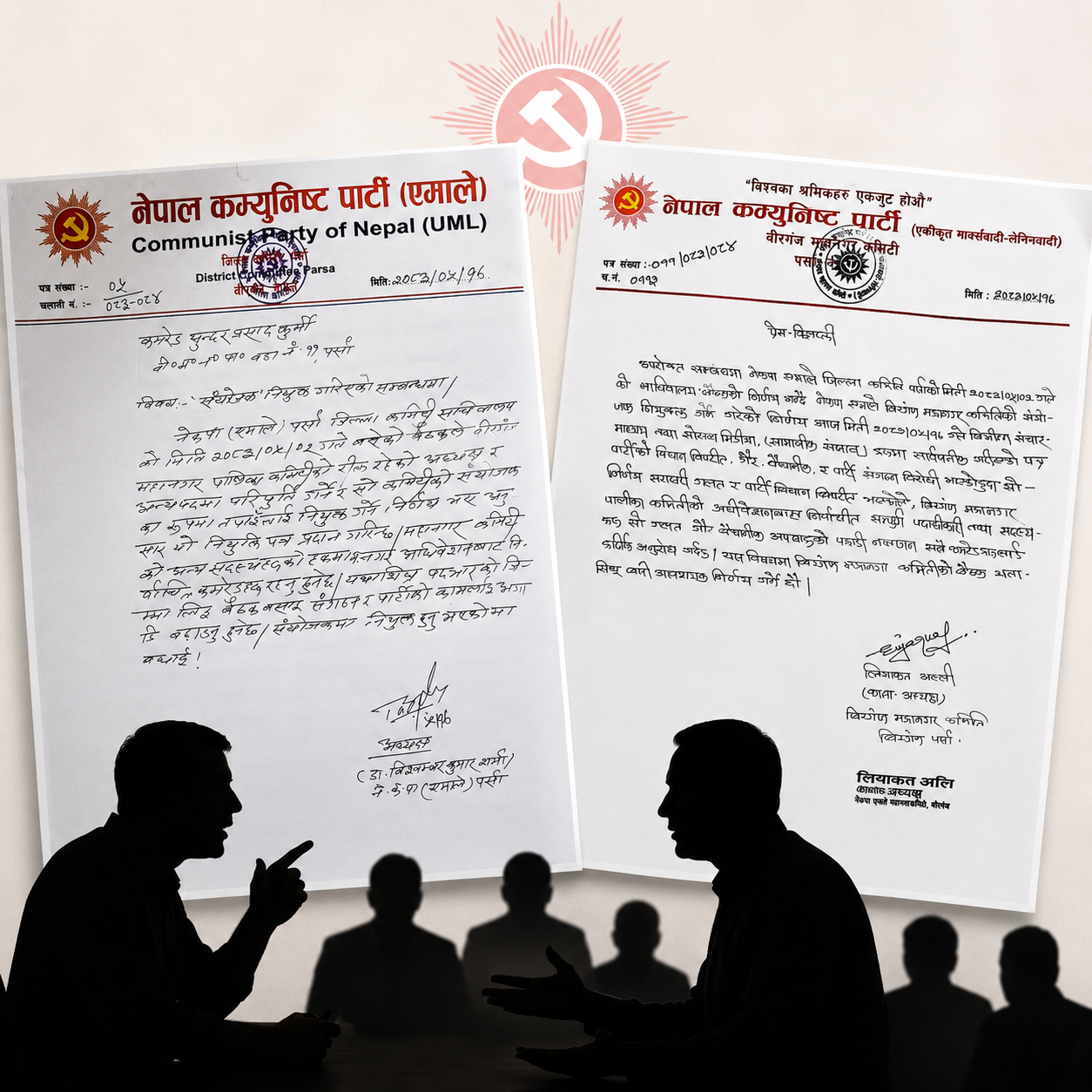 एमाले पर्सामा नेतृत्व मनोनयन प्रकरणले चर्कायो आन्तरिक मतभेद