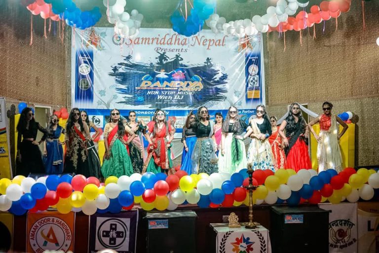 समृद्ध नेपालको गरबा–डान्डिया कार्यक्रमबाट बचत रकम रसुवाका बाढीपीडितलाई सहयोग गरिने