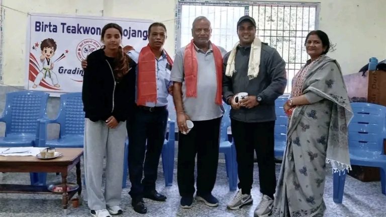 वीरगञ्जमा तेक्वान्दो ग्रेडिङ कार्यक्रम सम्पन्न, विद्यार्थीको बेल्ट स्तर वृद्धि